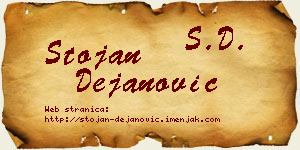 Stojan Dejanović vizit kartica